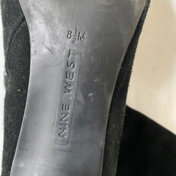 Nine West Women's Half Calf Boots Suede Heel 8.5 - Picture 3 of 8